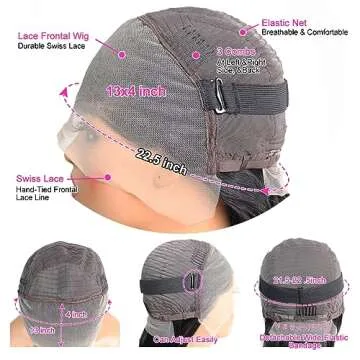 20 Inch Lace Front Wig Human Hair for Effortless Style