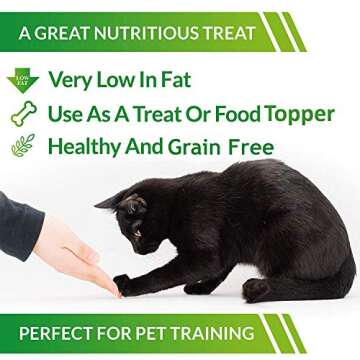 LIFE ESSENTIALS BY CAT-MAN-DOO All Natural Freeze Dried Chicken for Dogs & Cats - No Fillers, Preservatives, or Additives - Grain Free Tasty Treat - 5 Oz Bag - Made in USA