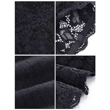 4 Pieces Women Lace Bandeau Bra Tube Top Elastic Strapless No Sponge Pad No Underwire Bra for Daily Favor (Black, White, Nude, Gray, X-Large)
