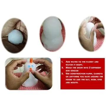 SNOWONDER Instant Artificial Snow - Mix Makes 1 Gallon - Home Decor - Children's Play - Seasonal Accents - Great Gift for Slime Makers, Teachers and Families