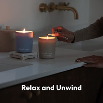 PACIFIC JADE Natural Soy Candle - Luxury 60 Hour Aroma