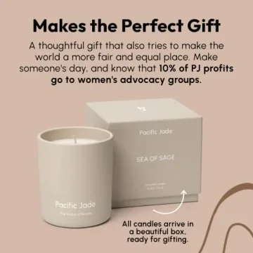 PACIFIC JADE Natural Soy Candle - Luxury 60 Hour Aroma