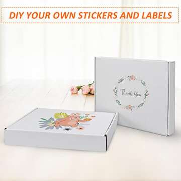 HORLIMER 13x10x2 inches Shipping Boxes Set of 25, White Corrugated Cardboard Box Literature Mailer