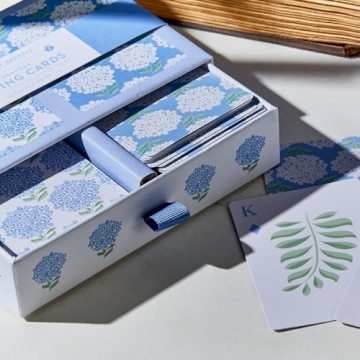 Exquisite Hydrangea Playing Cards in Gift Box for All Ages