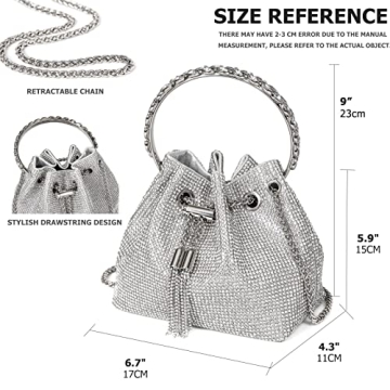 Sweetovo Bling Crystal Rhinestone Purse for Women