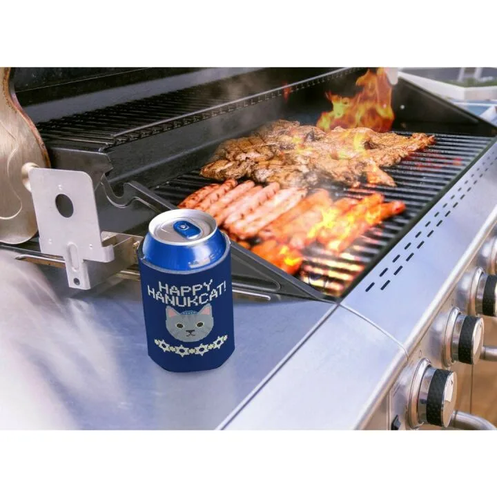 Hanukkah Can Coolers - Happy Hanukcat 12-Pack