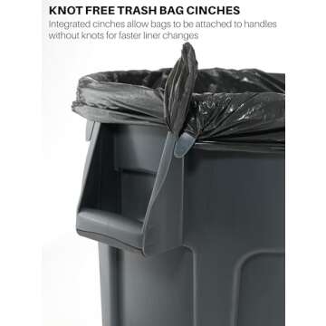 Rubbermaid BRUTE Heavy-Duty 32-Gallon Trash Can