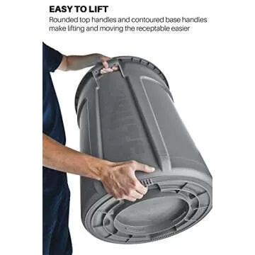 Rubbermaid BRUTE Heavy-Duty 32-Gallon Trash Can