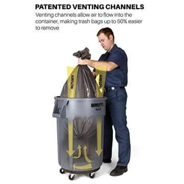 Rubbermaid BRUTE Heavy-Duty 32-Gallon Trash Can