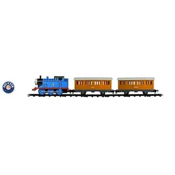 Lionel Battery-Operated Mattel Thomas & Friends Toy Train Set with Locomotive, Train Cars, Track & Remote with Authentic Train Sounds, & Moving Eyes for Kids 4+