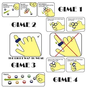 3PCS Magnetic Fidget Rings for Anxiety Relief and Focus