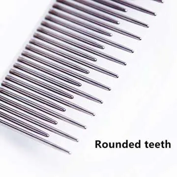 Pet Comb for Dogs & Cats - Long and Short Teeth Grooming Tool