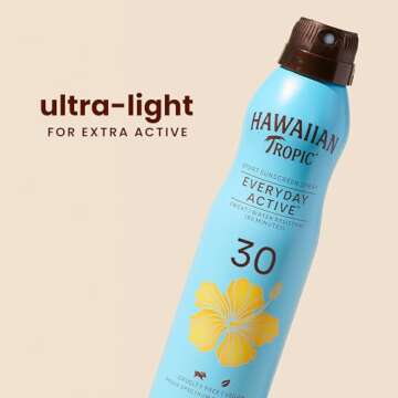 Hawaiian Tropic Everyday Active Clear Spray Sunscreen SPF 30, 6oz | Hawaiian Tropic Sunscreen SPF 30...