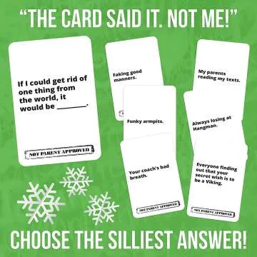 Not Parent Approved Card Game for Kids & Families