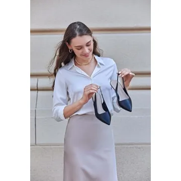 Gihubafuil Women's Kitten Heel Pumps Stylish Comfortable