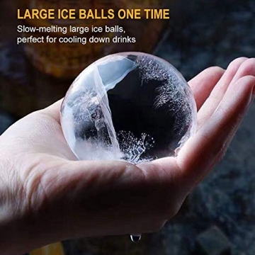 Cusbus Large Ice Cube Trays for Whiskey and Cocktails