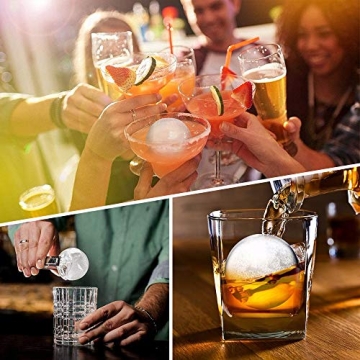 Cusbus Large Ice Cube Trays for Whiskey and Cocktails