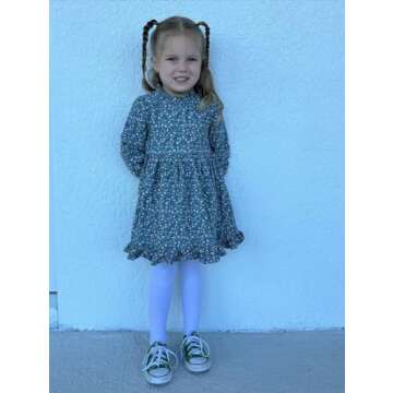 Toddler Girls Floral Cotton Dress for Every Occasion