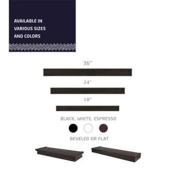 Floating Shelf Easy Tool-Free Installation Modern Design