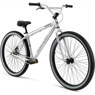 Mongoose Hooligan AL Adult, Fat Tire BMX Bike, Lightweight Aluminum Frame, Multiple Speed Options, Disc Brakes