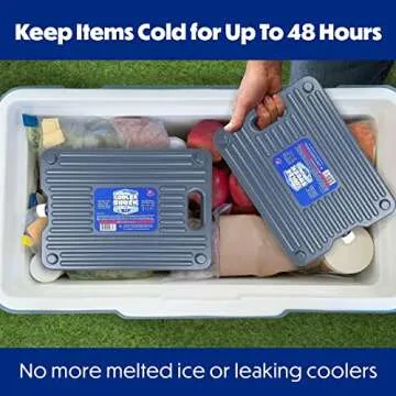 Cooler Shock Ice Packs, Premium Reusable for Long Lasting Cooling