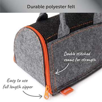 oliso Carry Bag M3Pro and M2Pro mini irons - Fits most mini travel size irons, ideal for travel or storage - Gray