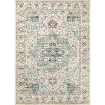 xilixili 6x9 Area Rug - Soft Non-Slip Vintage Washable Carpet