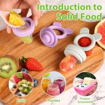 Bessentials Baby Food Feeder - Safe Self Feeding for Babies