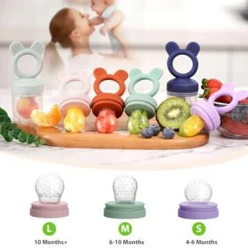 Bessentials Baby Food Feeder - Safe Self Feeding for Babies