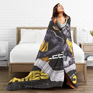 Cozy Le-Bron Ja-mes Flannel Micro Fleece Blanket for All Ages