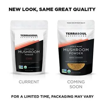 Terrasoul Superfoods Organic Lion's Mane Mushroom Powder (4:1 Extract), 11 Ounces