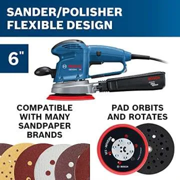 BOSCH GEX33-6N Multi-Hole Random Orbit Sander/Polisher