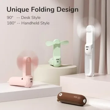 JISULIFE 3 IN 1 Handheld Mini Fan for Summer Coolness