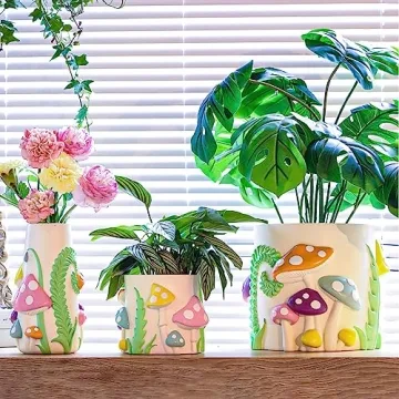 GUGUGO Unique Pastel Flower Vase - Eclectic Home Decor