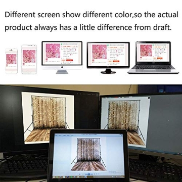 Muzi 7x5ft Pink Floral Backdrop for Events and Photography