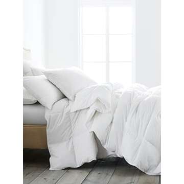 BOLL & BRANCH Down Alternative Duvet Insert - King/Cal King, All Season - Luxury Shell - Hypoallergenic Primaloft Luxury Down Alternative Fill