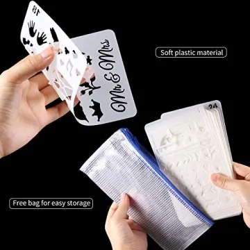 48 Versatile Plastic Bullet Stencils for Artistry