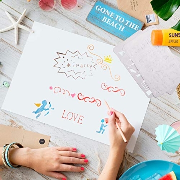 48 Versatile Plastic Bullet Stencils for Artistry