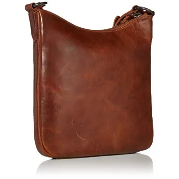 Frye Melissa Swing Pack Zip Crossbody Bag in Cognac