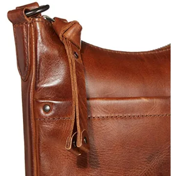 Frye Melissa Swing Pack Zip Crossbody Bag in Cognac