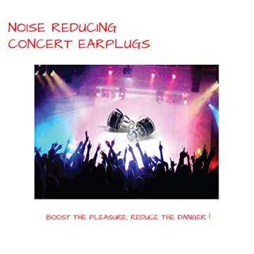 EarTekPro High-Fidelity Concert Earplugs Reusable Noise-Reduction Ear Plugs Set with Two Sizes Included - For Rave, Live Music, Festivals, Marching Bands, Loud Events, Fitness Classes