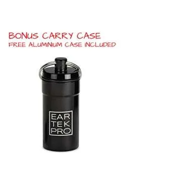EarTekPro High-Fidelity Concert Earplugs Reusable Noise-Reduction Ear Plugs Set with Two Sizes Included - For Rave, Live Music, Festivals, Marching Bands, Loud Events, Fitness Classes