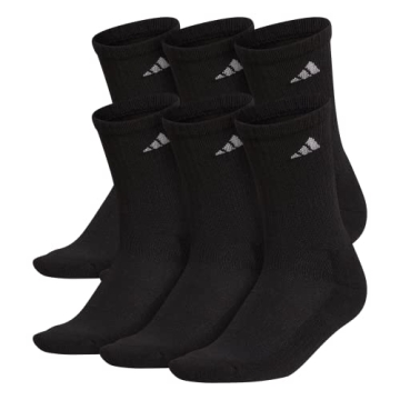 Adidas Women's Athletic Cushioned Crew Socks (6-Pair) for Comfort and Durability