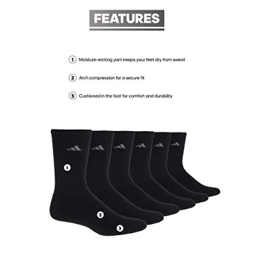 Adidas Women's Cushioned Crew Socks for Comfort and Style