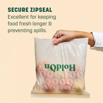 Compostable Zipseal Gallon Bags - 50 Pack BPA-Free