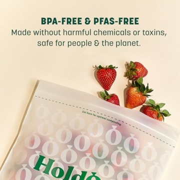 Compostable Zipseal Gallon Bags - 50 Pack BPA-Free