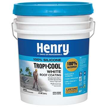 Henry HE887HS073 Tropicool Roof Coat, 5 Gallon