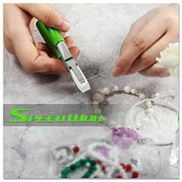 SPEEDWOX Double Nylon Jaw Pliers 5 Inches with Extra Nylon Jaws Wire Straightener Pliers with Double Leaf Spring Jewelry Making Tool for Beading twisting Shaping Wire