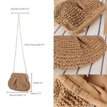 Shop Kseymeir Straw Clutch Purse for Women - Summer Chic