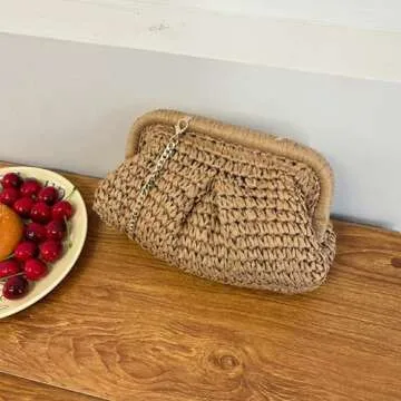 Shop Kseymeir Straw Clutch Purse for Women - Summer Chic